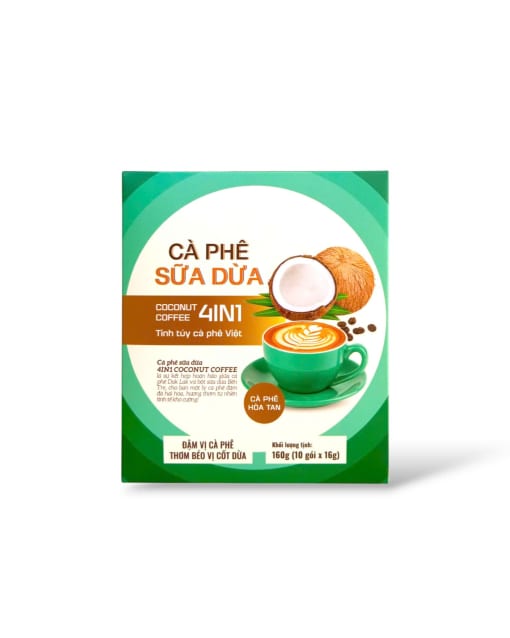 cà phê sữa dừa hộp 10