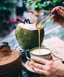 cà phê dừa tươi